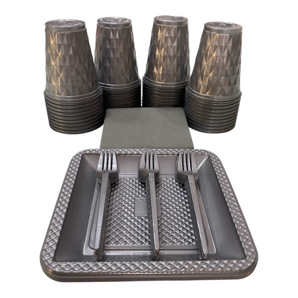 Kit Festa Completa 180 itens Descartáveis Aniversário Diversas Cores