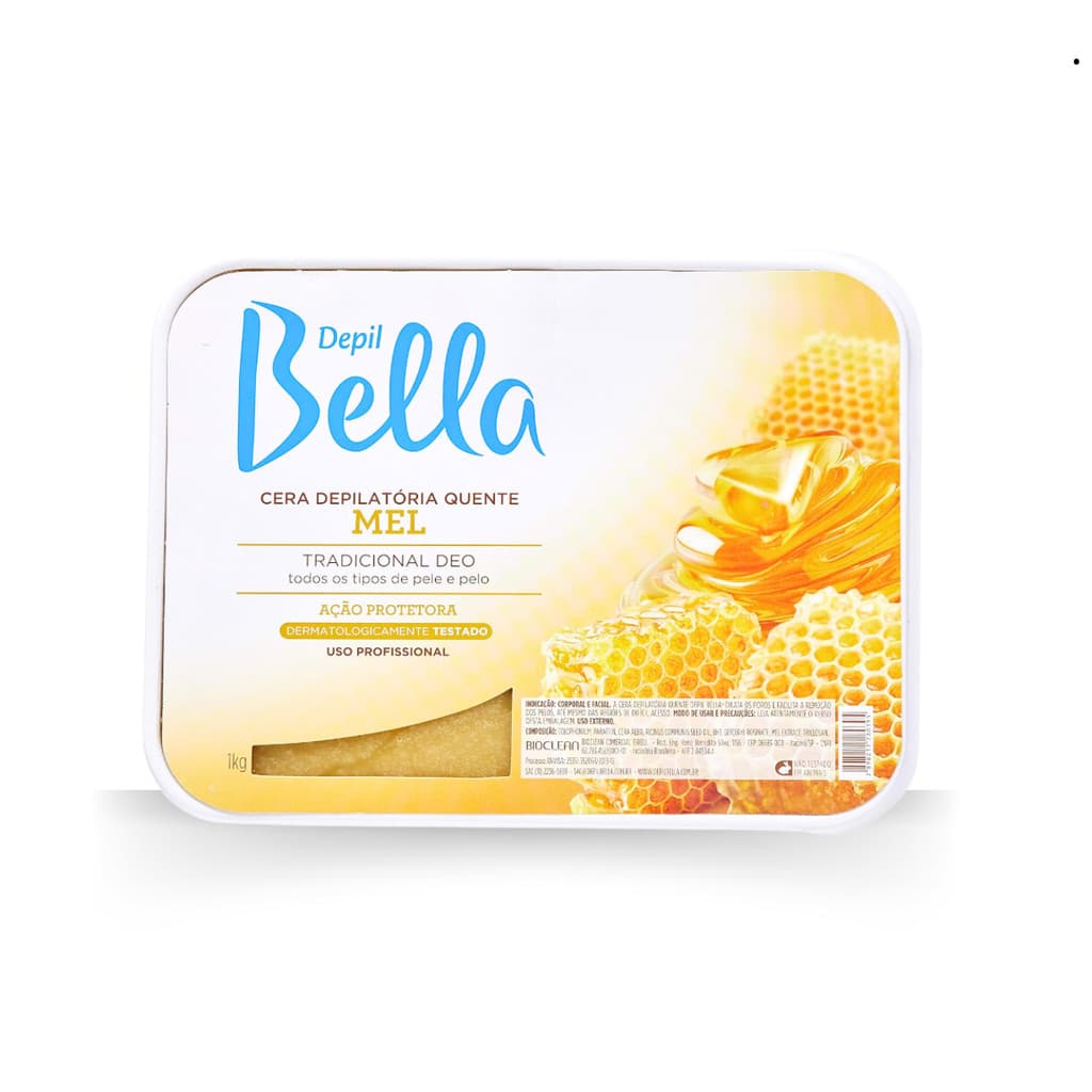 Cera Depil Bella Barra Mel 1kg