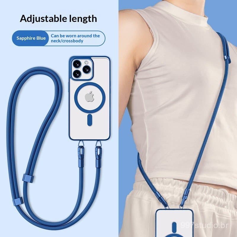 360 graus ° Cordão de Telefone Rotativo para Usar Transversalmente, Clipe de Aço Inoxidável, Gancho Duplo de Metal, Ades