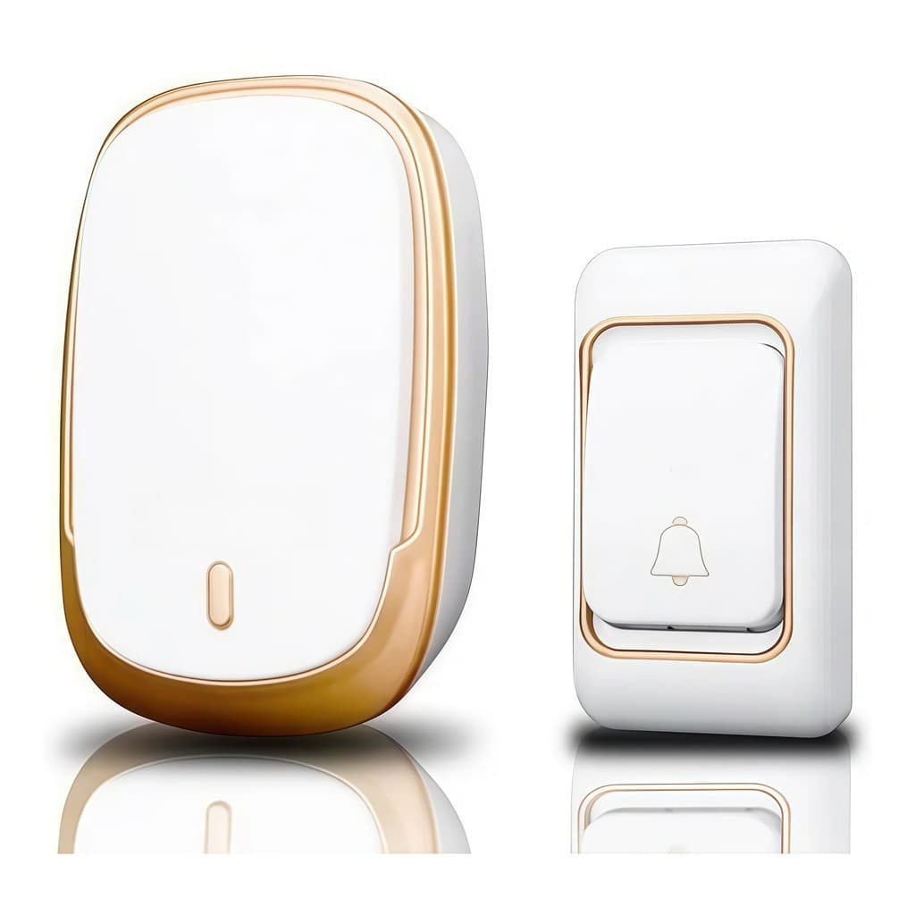 Campainha Sem Fio à Prova D’Água MD-40 Tomada e Pilha Residencial Comercial Portátil Longo Alcance