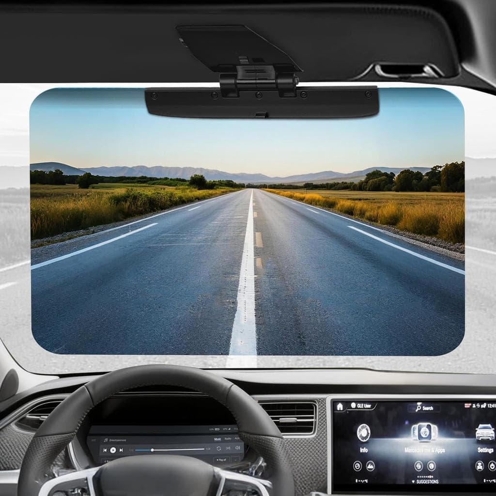 Extensor de Para-Sol para Carros, Para-Sol Automotivo, Extensor Universal de Para-Sol Polarizado Anti-Ofuscamento, Bloqu