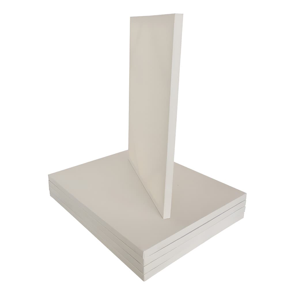 2x Tela Virada 40x40 Para Pintura Óleo Acrilica