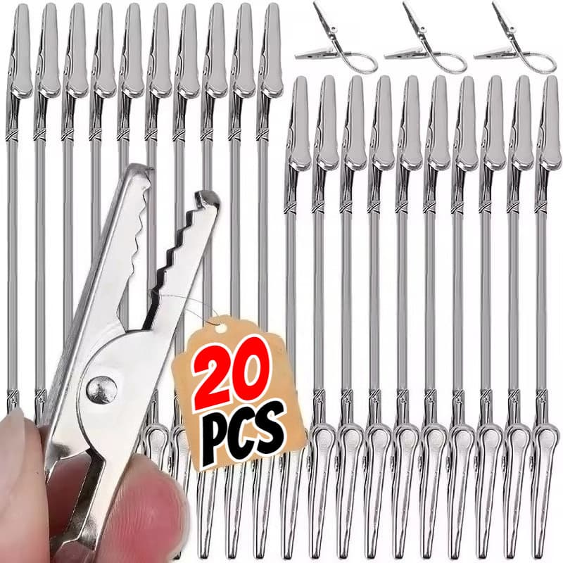 Grampos De Jacaré Flexíveis De Ponta Dupla De 18/28 Cm-Ganchos Multiuso Para Pendurar Fotos DIY Memo Picture Price Tag C