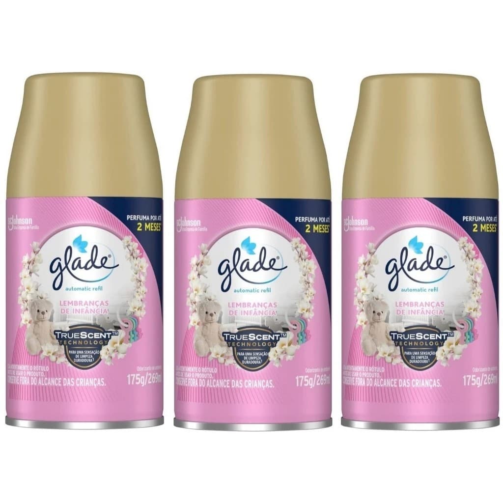 Kit 3 Refis Glade 269 ml p/ Odorizador Automático