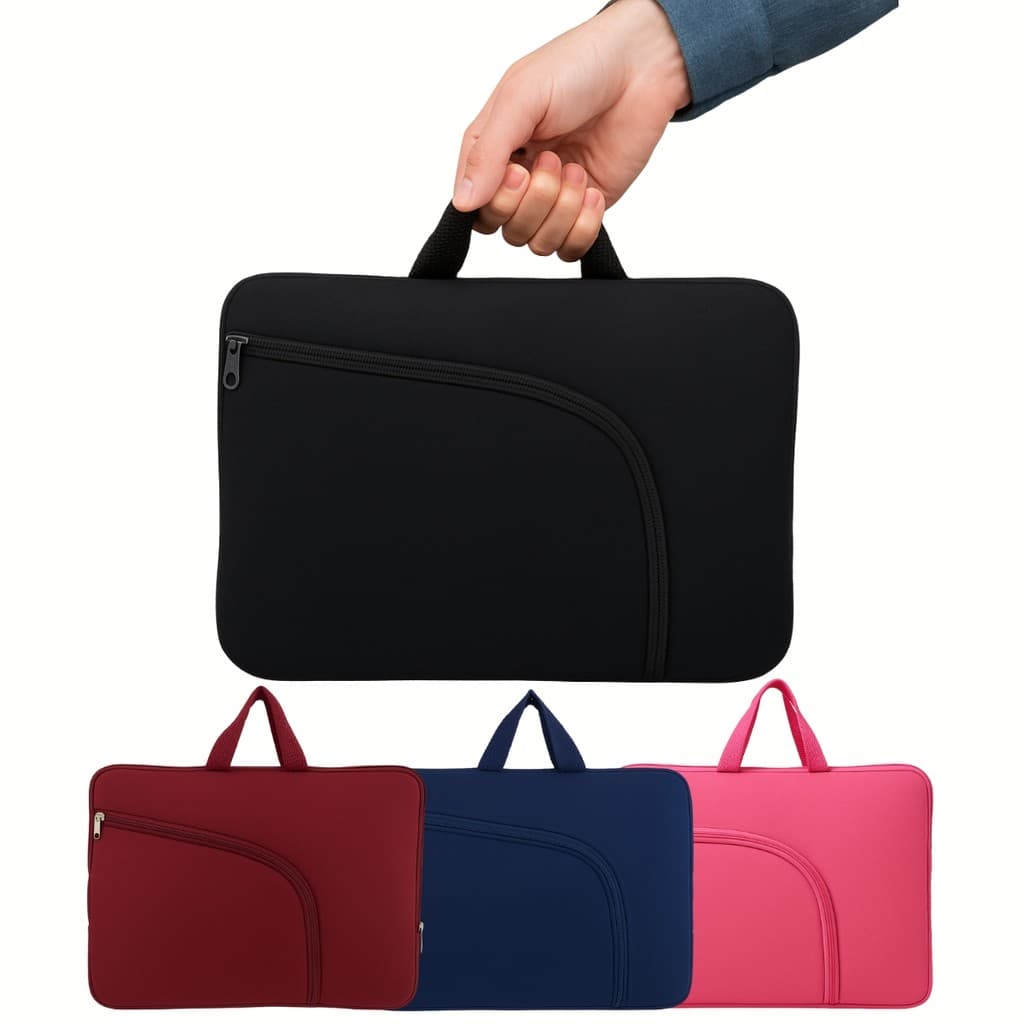 Case Capa Maleta de Notebook Compacto Anti-Riscos  13'' 14'' 15,6'' 17'' Polegadas Neoprene C/Bolso