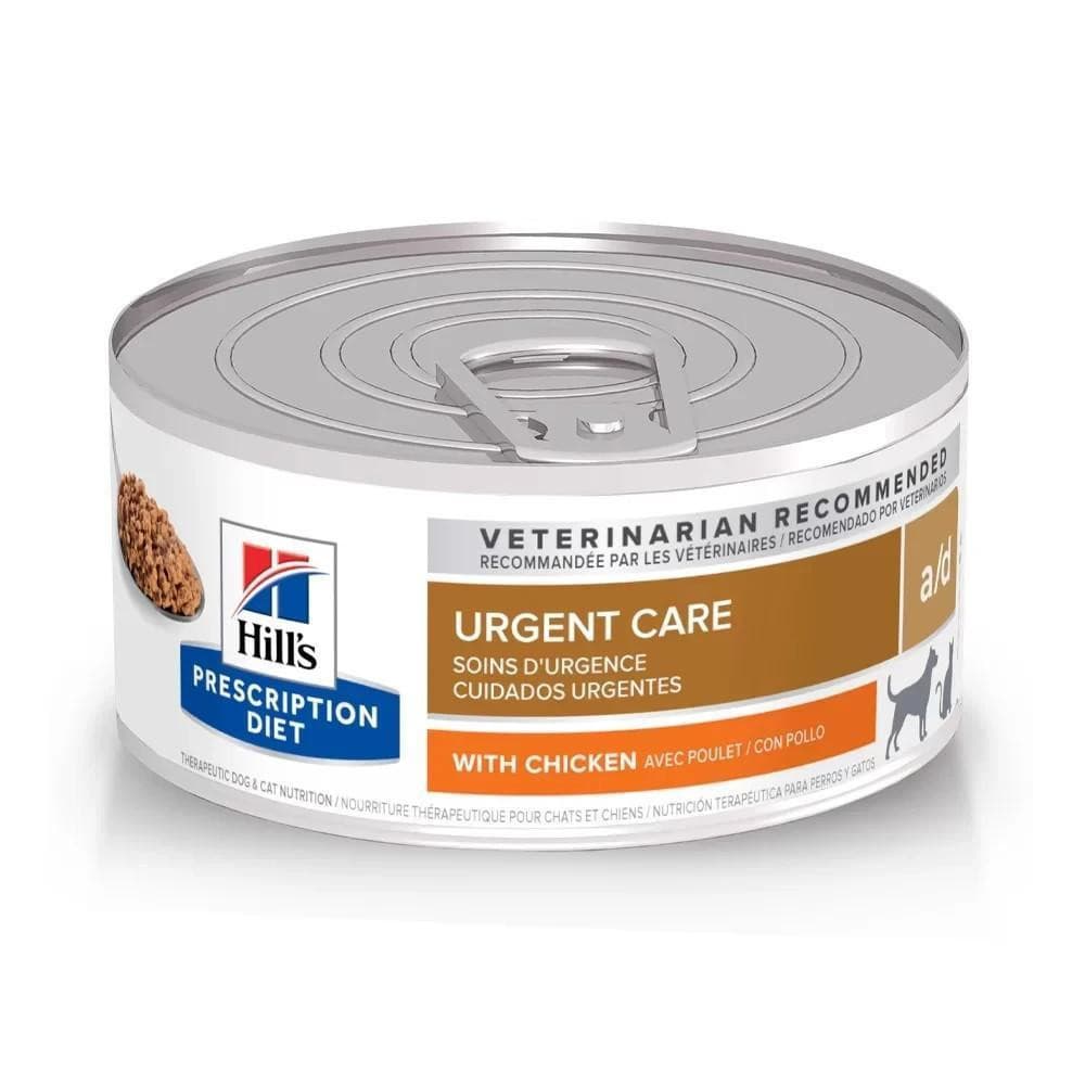 Ração Úmida Canine Feline Prescription Diet A/D Lata para Cães e Gatos em Recuperação 156g Hills