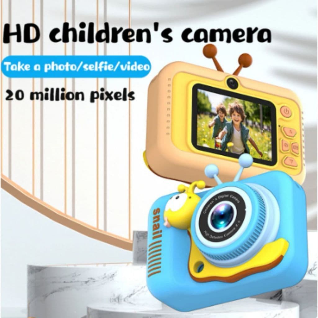 Câmera Digital Infantil Mini Impressão Instantânea Fotos Vídeo Recarregável