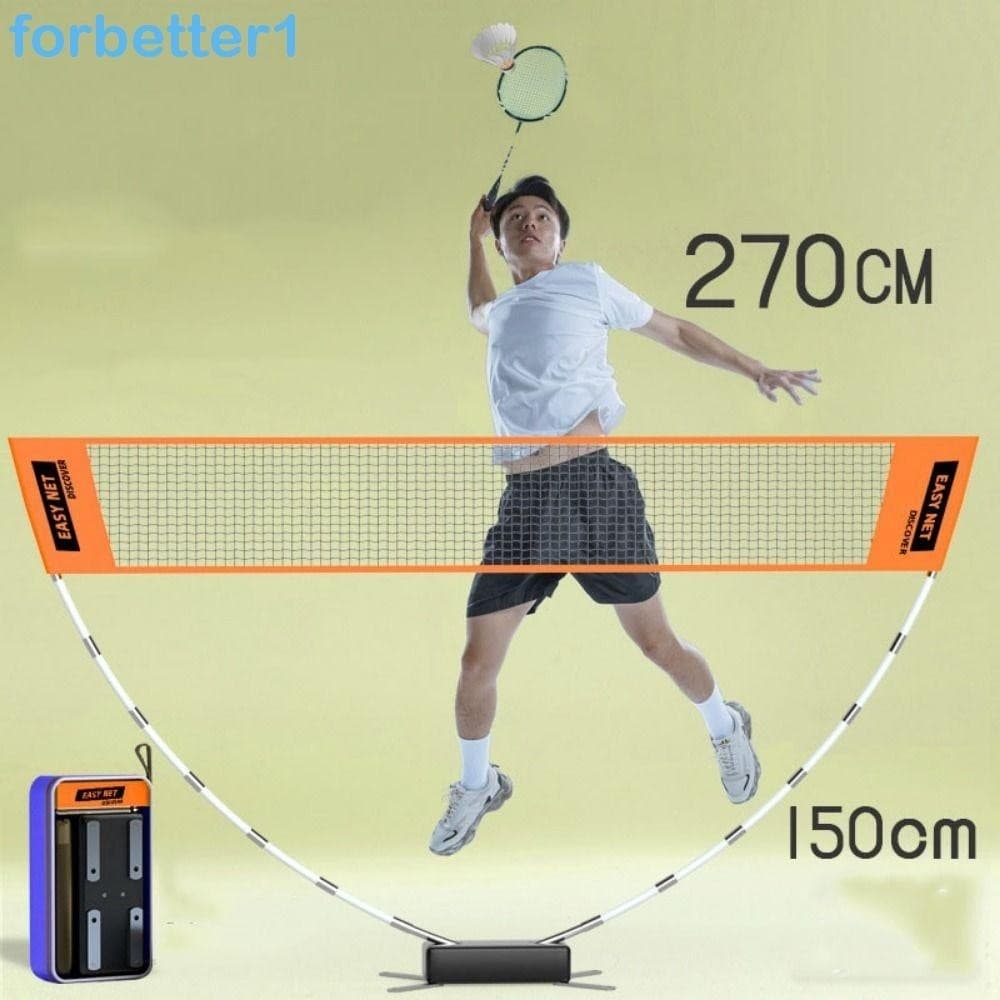 Forbetter Badminton Net Volley Tennis Training Adjustable Height Foldable Easy Setup