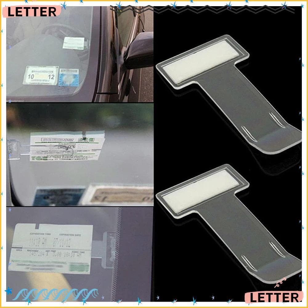 Suporte De Autorização De Bilhete De Carta , Kit De Janela Prático Clipe Estacionamento De Carro , Adesivo De Pára-Brisa