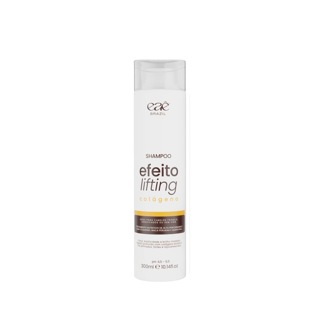 Shampoo Colágeno & Maca Peruana 300ml Tratamento Capilar EFEITO LIFTING  Eae Brazil