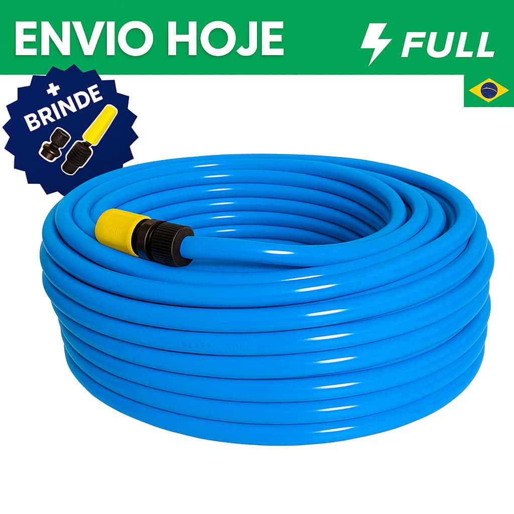 Mangueira de Jardim 50m Reforçada – Flexível, Anti-Torção e Resistente a Dobras