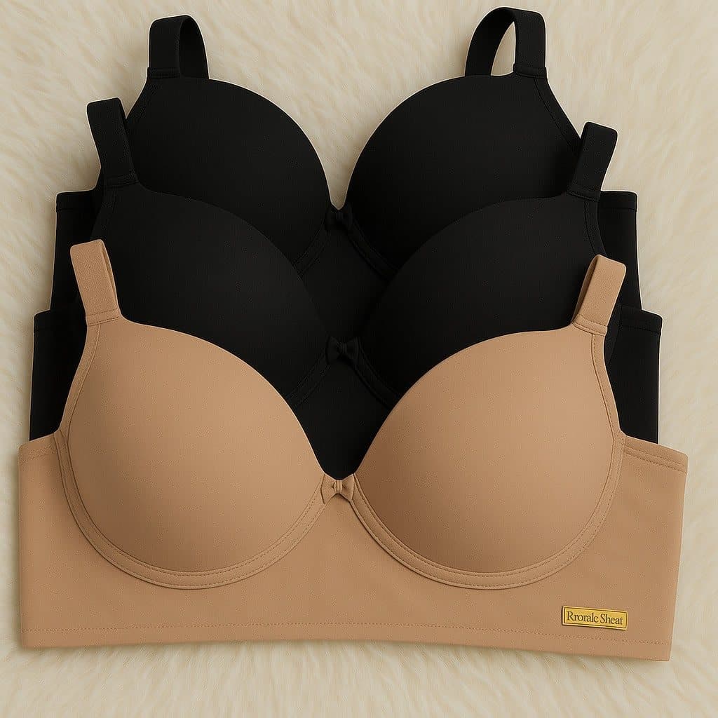 Kit 3 Sutiã Feminino com Bojo Reforçado Microfibra Premium P ao GG PROMOÇÃO