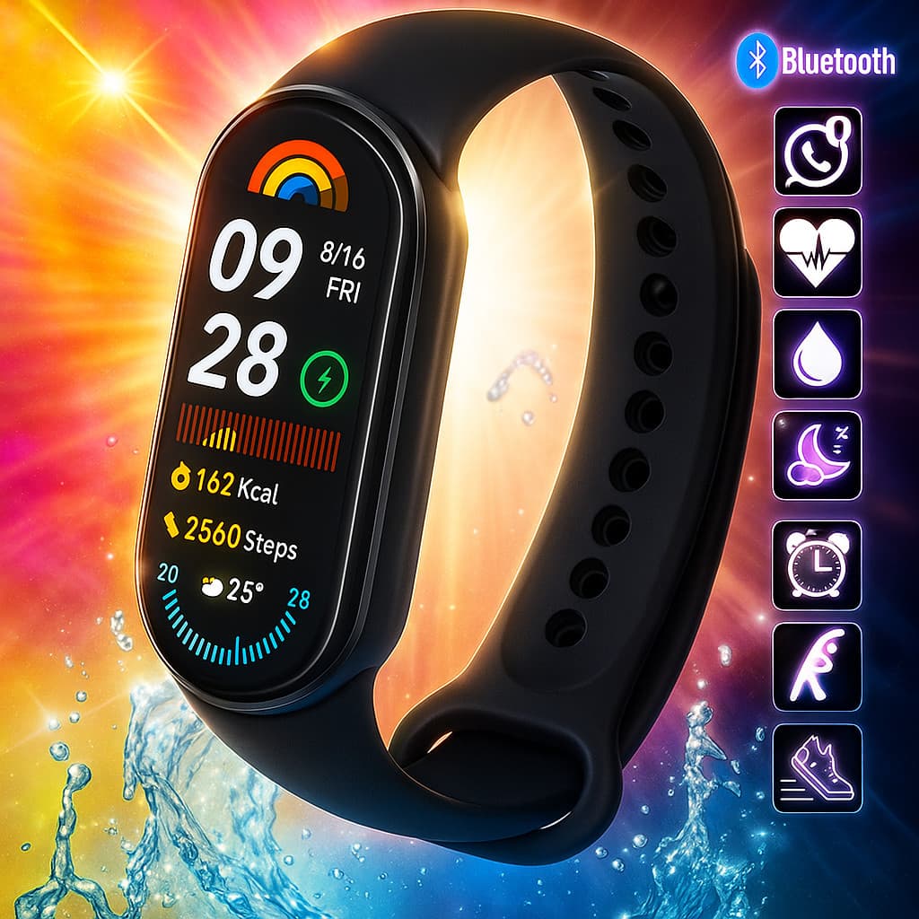 Relógio Inteligente Smartband M9 Mede Pressão Batimentos Sono Smartwatch Bluetooth Lançamento PROMO