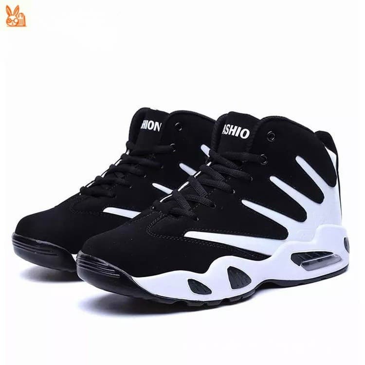 Tênis de Basquete Masculino de Cano Alto Moda Alta Profissional Esportivo Antiderrapante para Homens Unissex Casual Tama