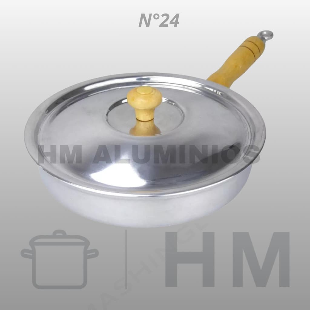 Frigideira em Alumínio Batido Polido N°24