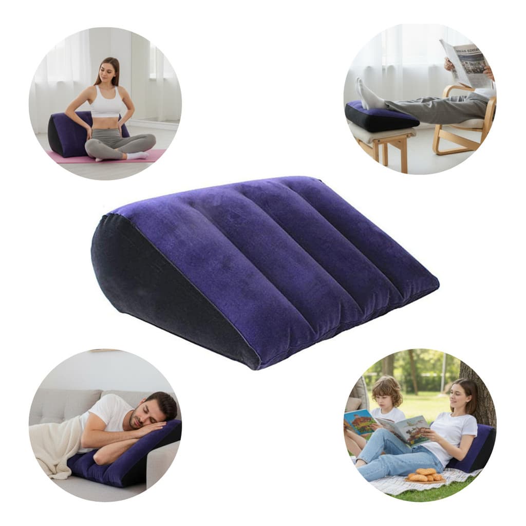 Almofada Inflável Multifuncional Para Acampamento Posturas De Casal Ajuste