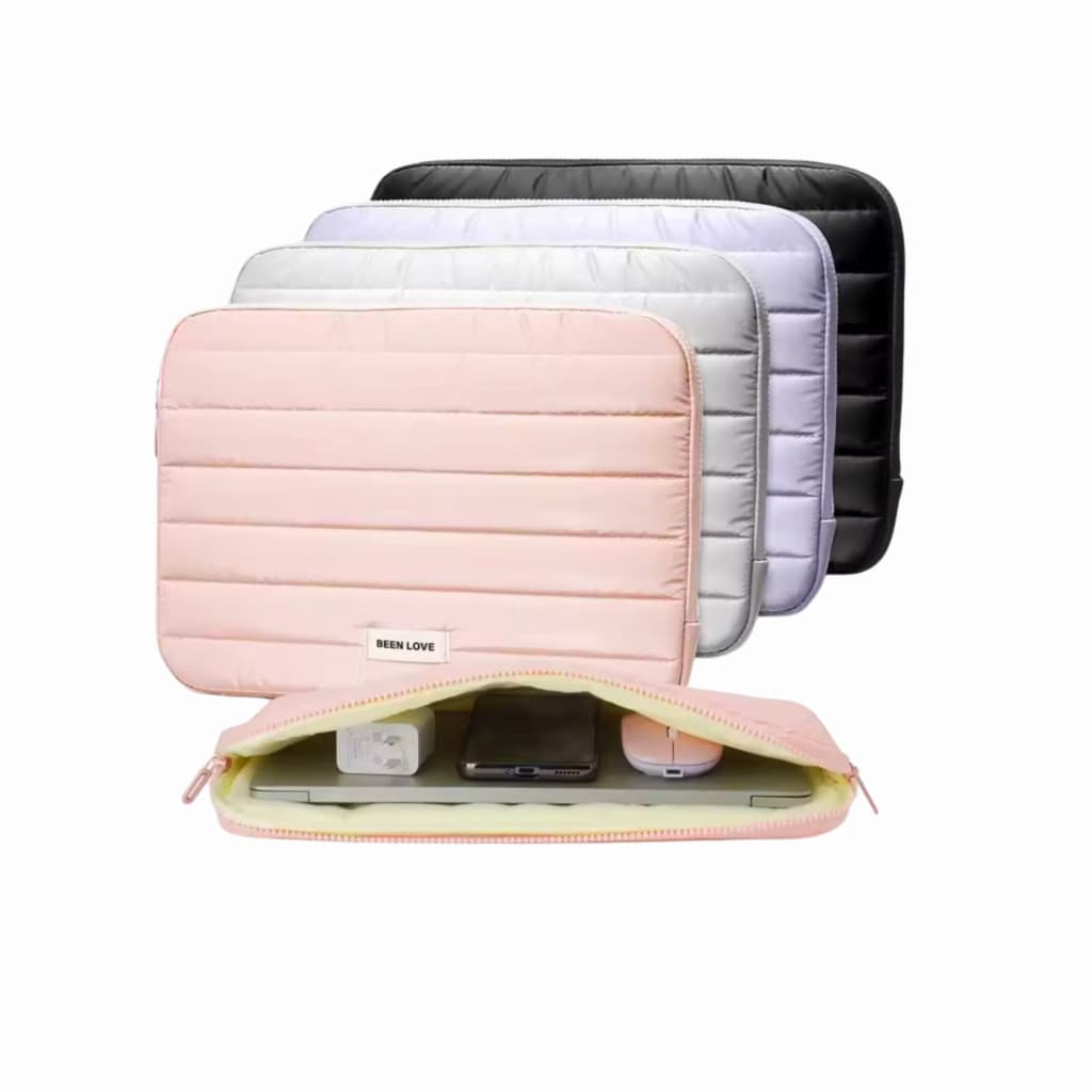 Bolsa Para Notebook Premium Metalizada Nova Moda Capa Protetora Acolchoada Macia À Prova De Choque