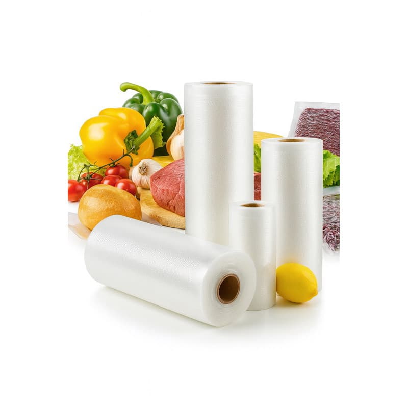 Rolo para Embalagem a Vácuo 15 CM x 5M com Ranhuras – Compatível com Seladora a Vácuo, Conserva Alimentos por Mais Tempo