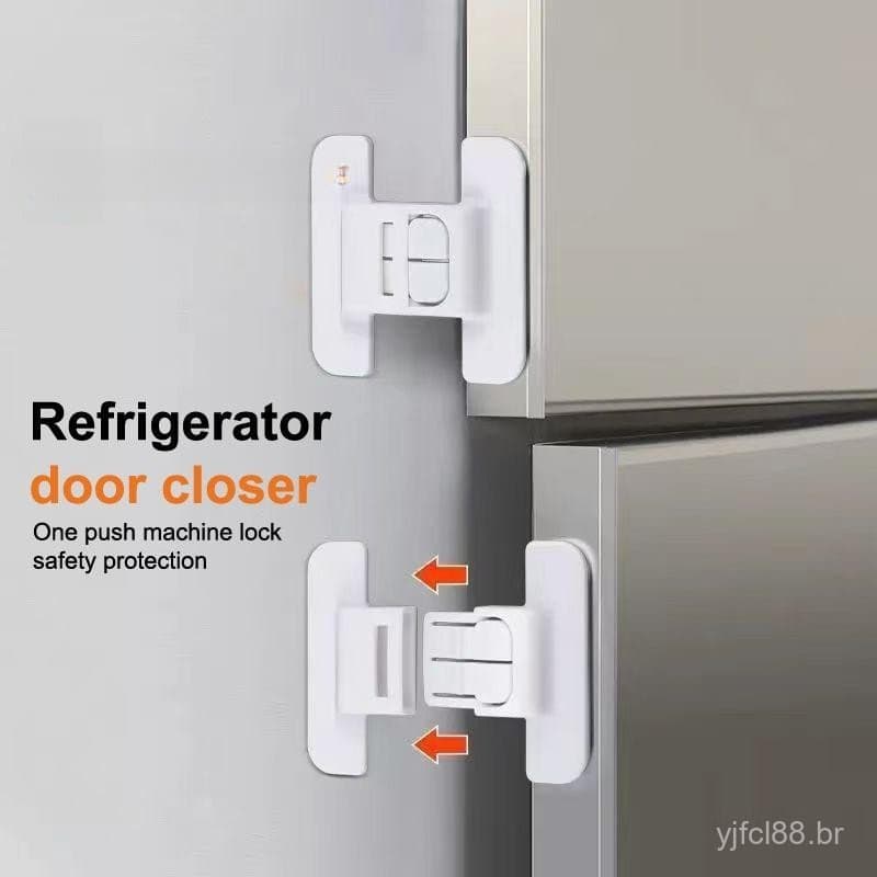   Hanprosperous > Novo Conjunto de 5 Peças de Trava de Segurança para Geladeira Trava de Porta de Freezer Trava Multifun