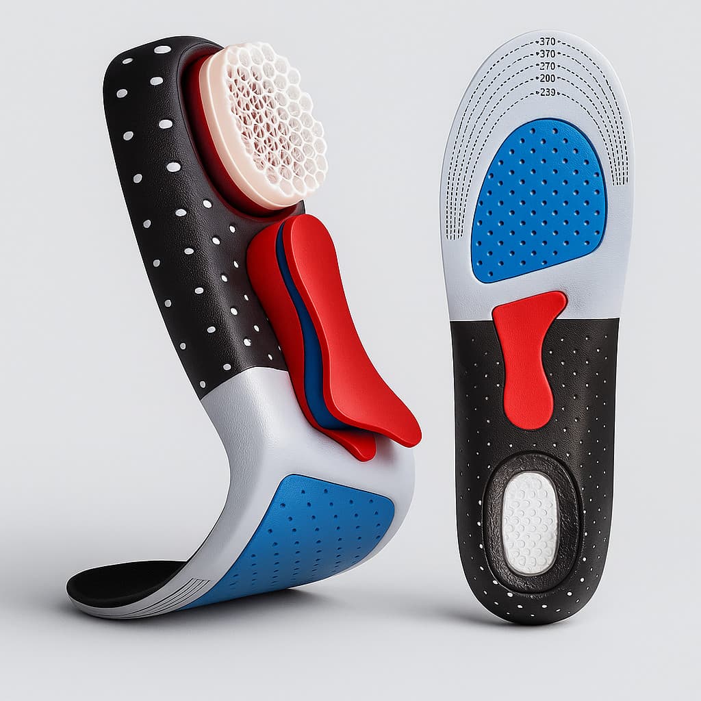 Palmilha Azul Ortopédica para Esporão de Calcâneo e Fascite Plantar – Conforto Máximo Azul 1369