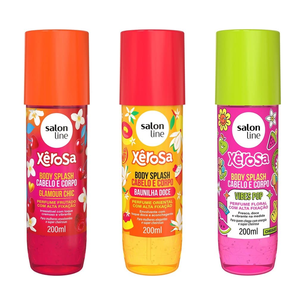 Kit Xerosa com 3 Body Splash 200ml