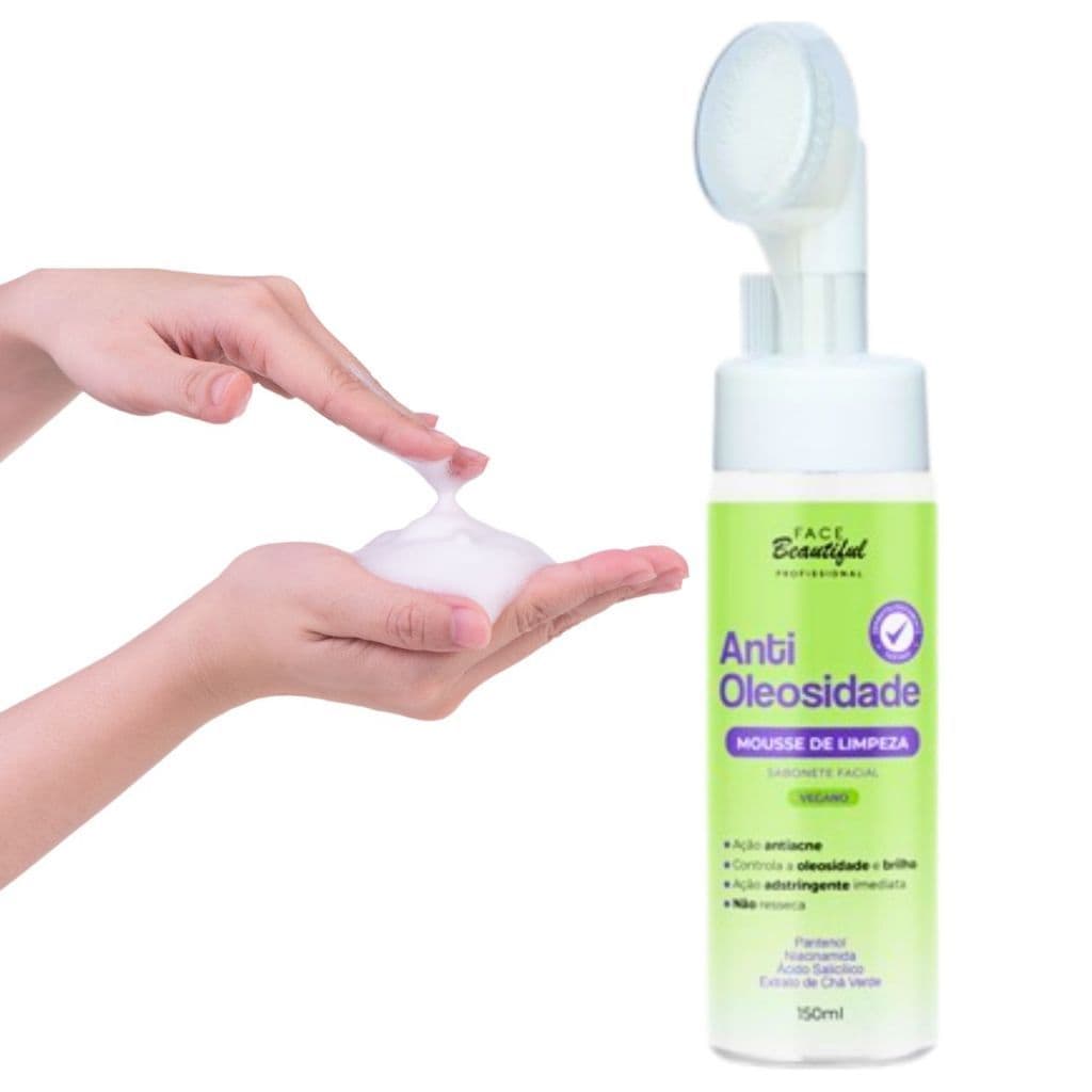 Sabonete Mousse De Limpeza Facial Anti Oleosidade - Face Beautiful 150ml