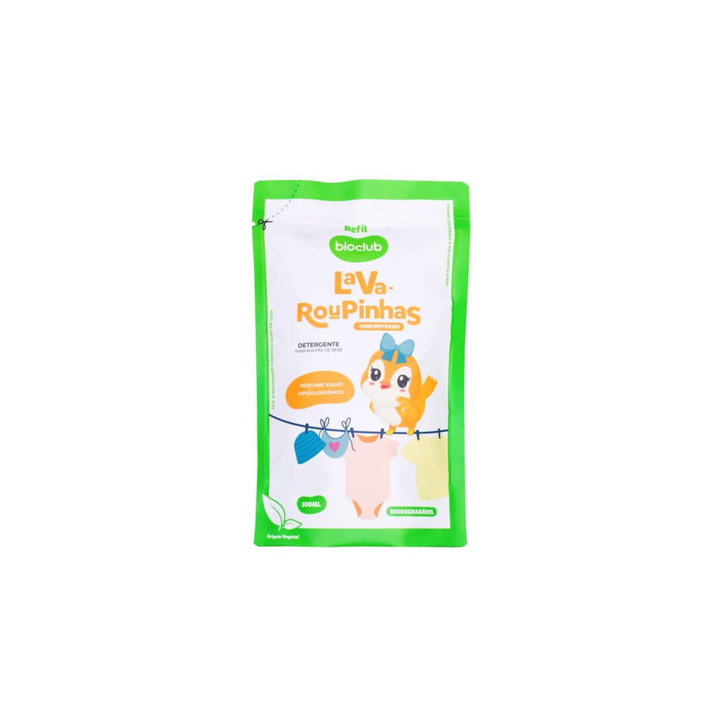 Sachê Refil Lava Roupas 500ML - Bioclub