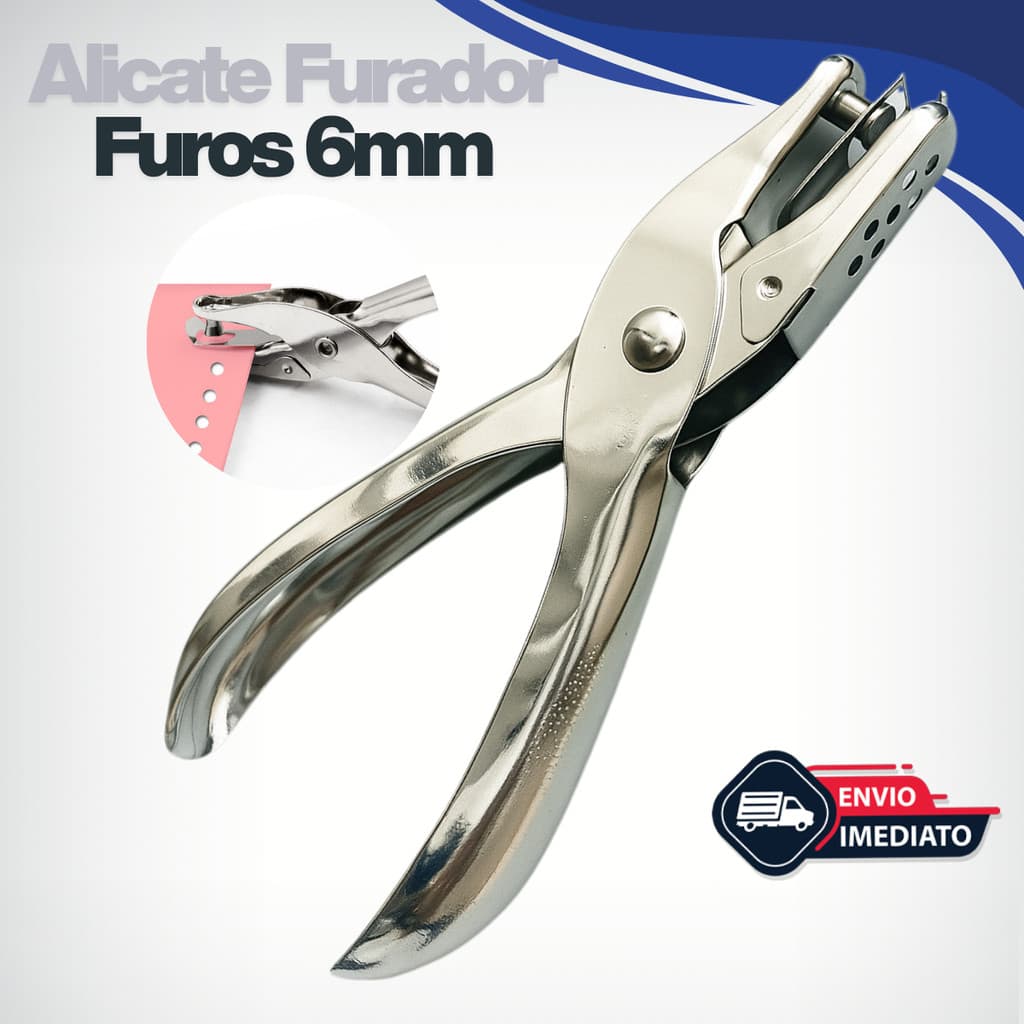 Alicate Furador Perfurador Papel Eva Circulo Scrapbook 6mm