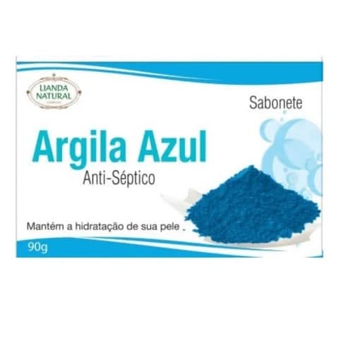 Sabonete Natural Argila Azul Anti-Septico 90G - Lianda Natural