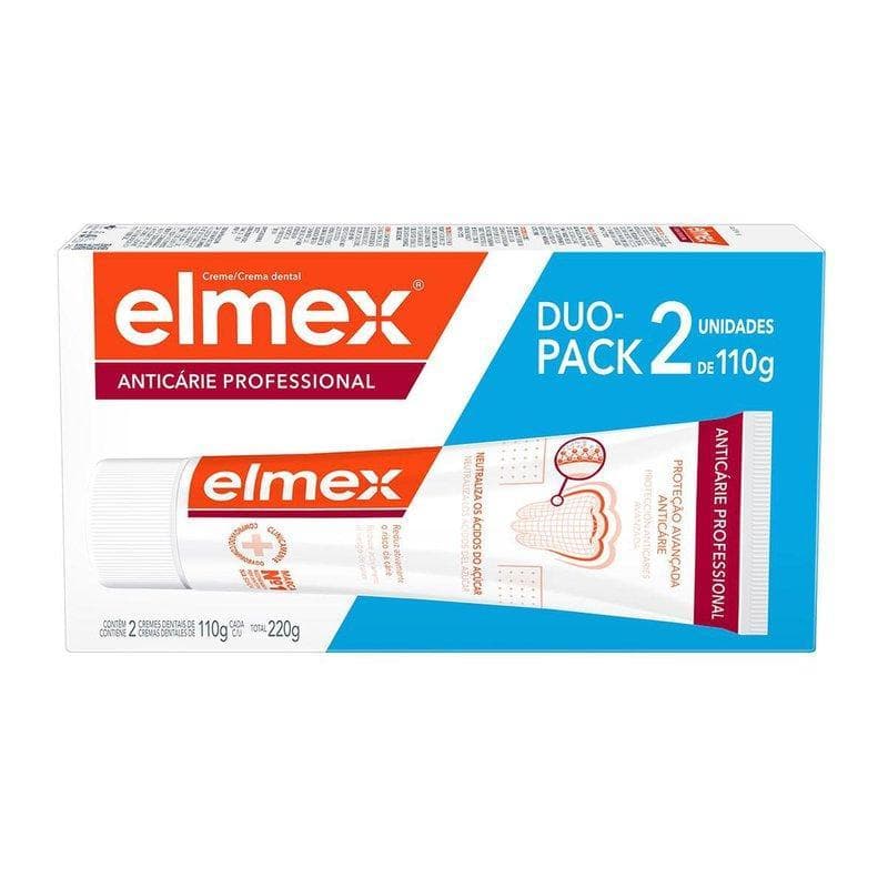 Kit Creme Dental Elmex Anticárie Professional 2 Unidades 110g