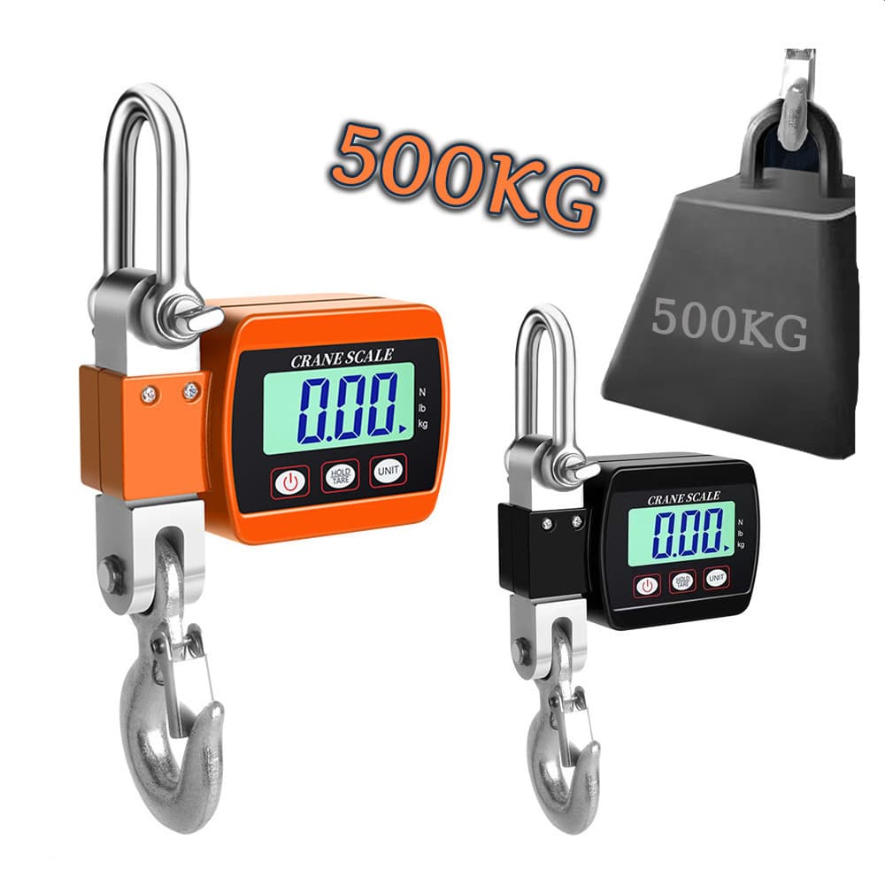 Balança Eletrônica Portátil De 500 Kg Display Digital Balança De Gancho De Peixe Balança De Elevação Industrial