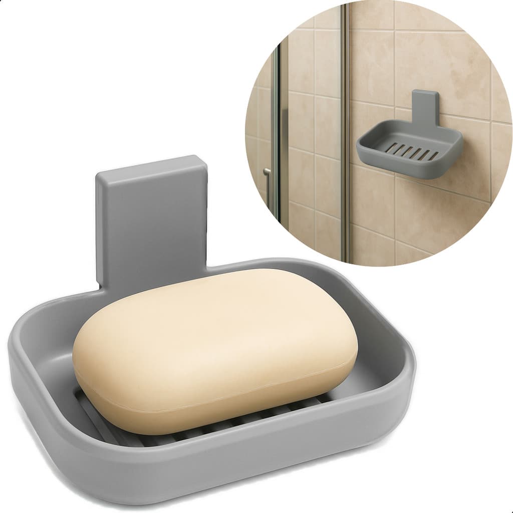 Saboneteira Suporte Porta Sabonete Adesivo Parede Sem Furo