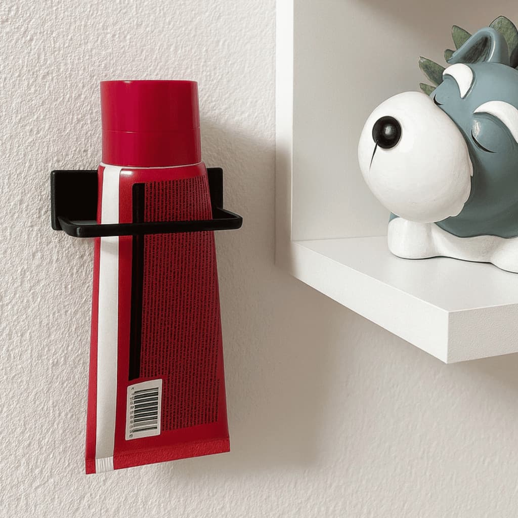 Suporte Organizador Porta Pasta De dentes Parede Fixação Forte Sem Furo Fita 3m