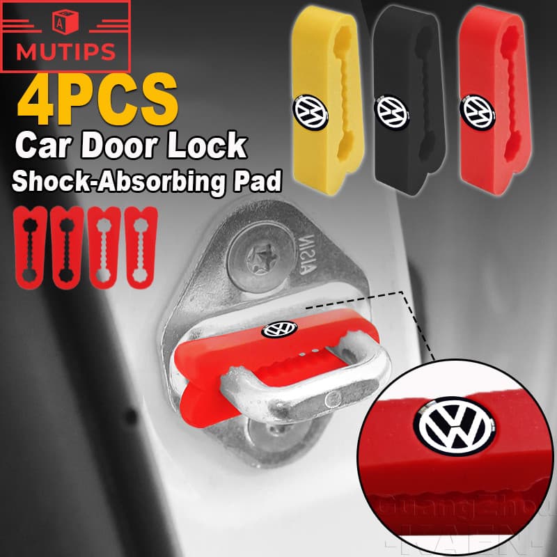 Almofada De Amortecedor Para Fechadura De Porta De Carro Volkswagen Faixa De Silicone Protetora De Fivela VW Polo UP T C