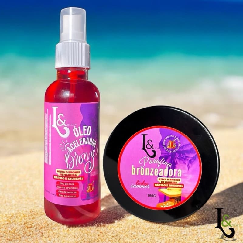Kit Parafina Bronzeadora + Oléo Acelerador 240ml