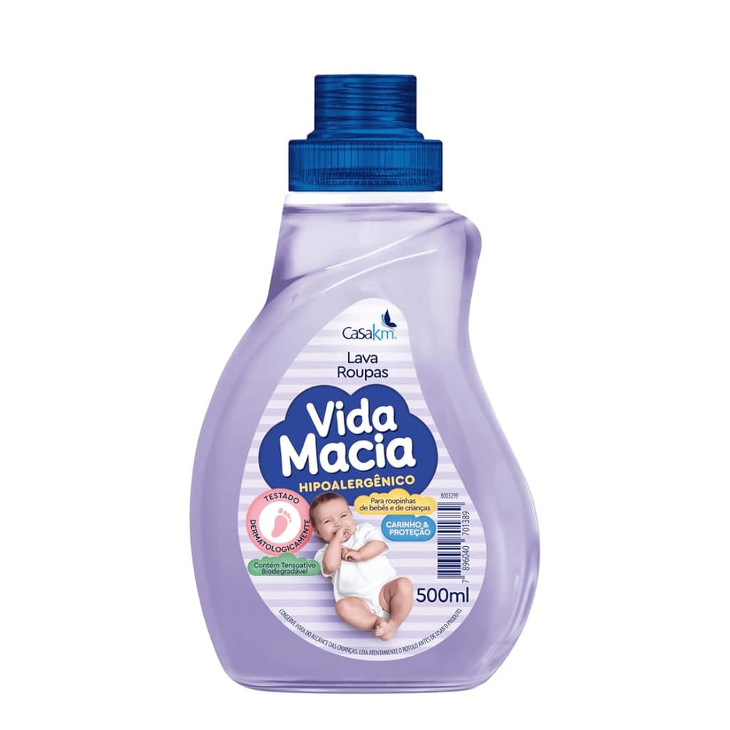 LAVA ROUPAS LIQUIDO 500ML VIDA MACIA
