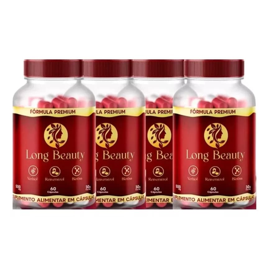 4x Long Beauty Original - 60 Cápsulas Promoção