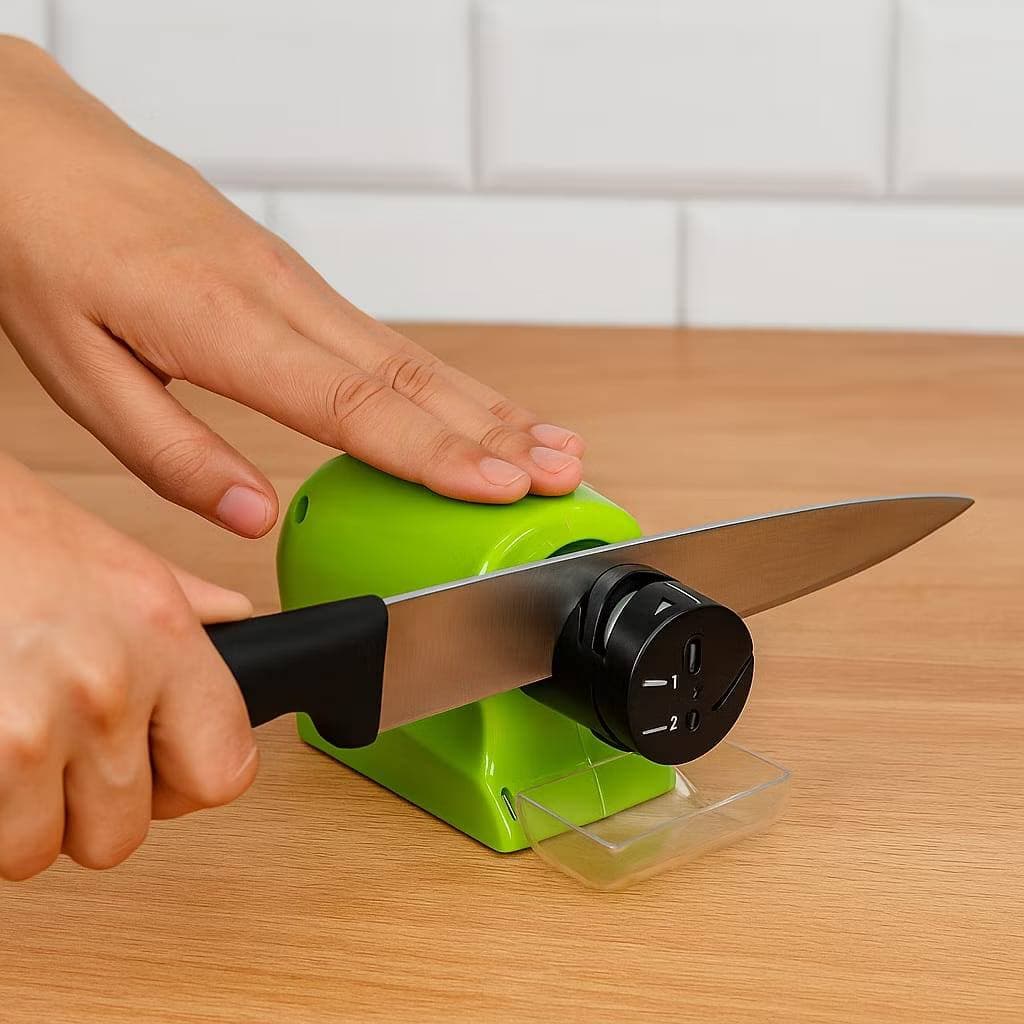 Amolador Elétrico de Faca a Pilha Multiuso Afiador de Utensílios de Cozinha Tesoura e Ferramentas
