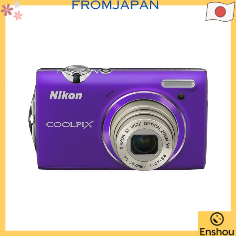 [USED]Do Japão [USADO]Nikon digital camera COOLPIX S5100 Light Purple S5100PP 12.2 megapixels 5x optical zoom 28mm wide-angle