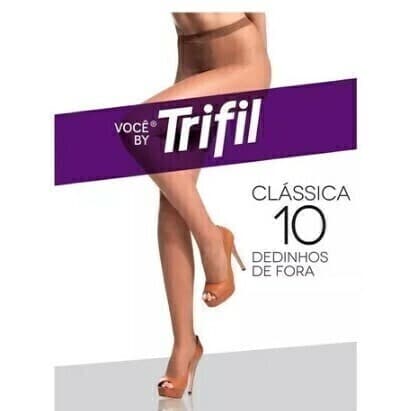 MEIA CALÇA TRIFIL DEDINHO DE FORA FIO 10 VERÃO AJUSTE PERFEITO 6356