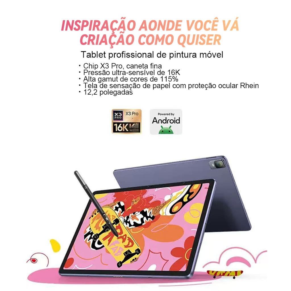 Xppen | Tablet Android Xppen Magic Drawing Pad 12 8gb 256gb X3 Pro