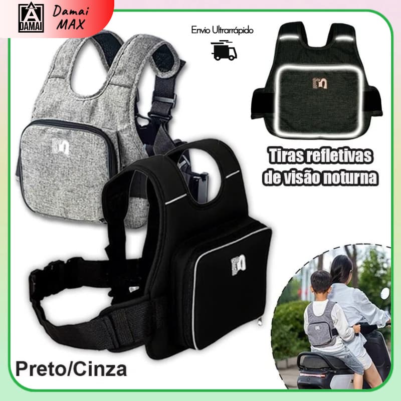 Colete Cinto Infantil para Moto Cinto De Segurança Anti-Quebra Ajustável Para Crianças De Motocicletas