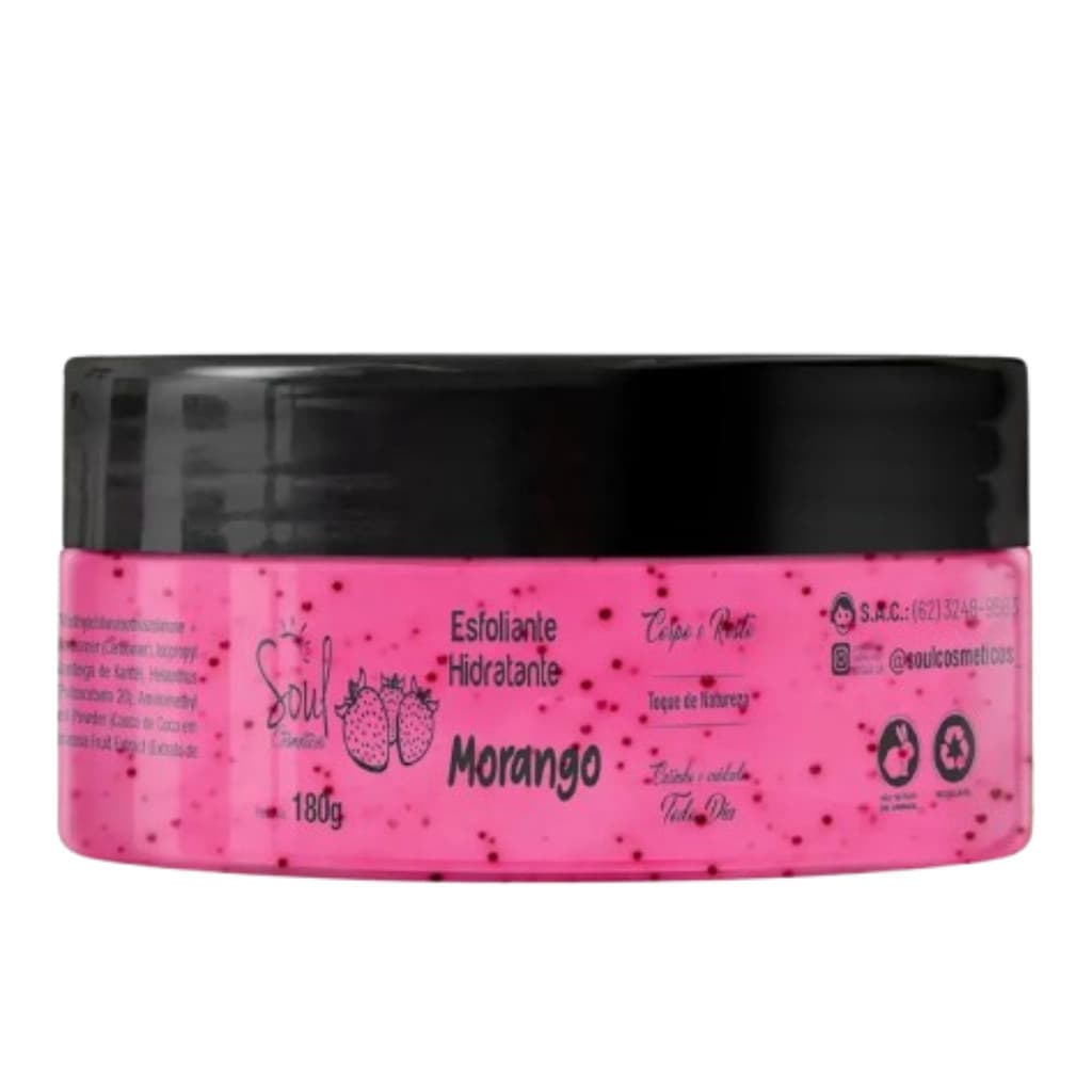 Hidratante Esfoliante Soul Corpo e rosto fragâncias 180g