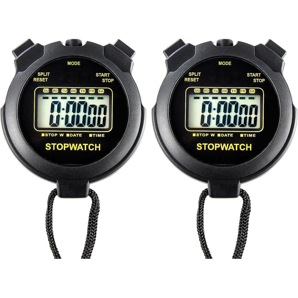 Cronômetro Digital com Display Grande, Relógio e Data, Sem Função de Alarme, Cronômetros Simples para Treinadores Esport