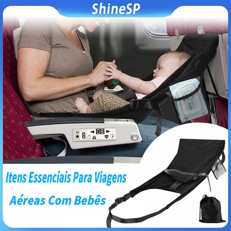 Extensor De Assento De Cama Portátil Para Crianças Em Aviões Macio E Confortável Ideal Para Viagens Infantis