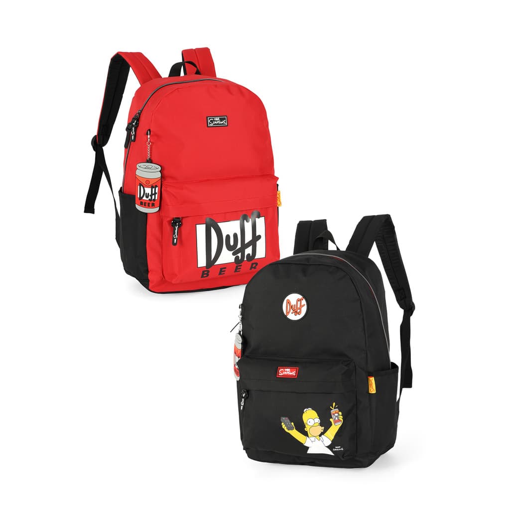Mochila De Costas Os Simpsons Duff Beer Escolar Juvenil Original