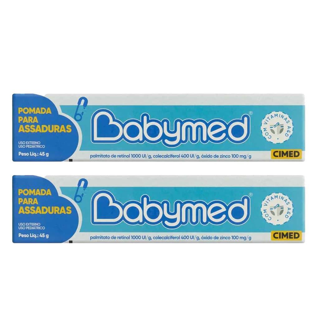 Babymed Azul Pomada Assaduras 100mg Kit 2 - 45g - Cimed