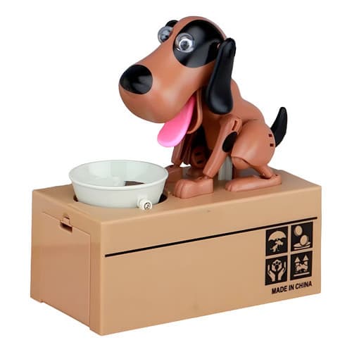 Cofre Cofrinho Cachorrinho Come Moeda Automático Infantil