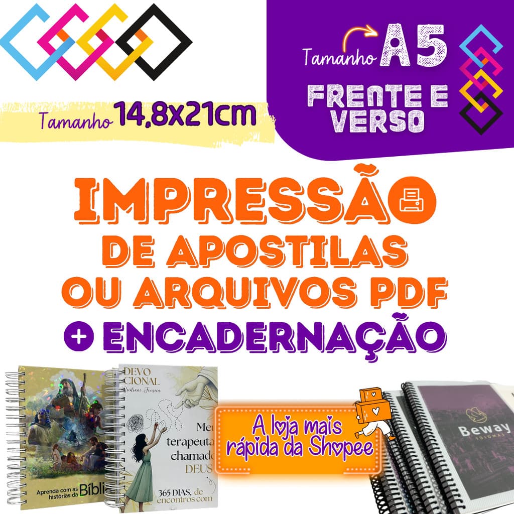 Impressão com encadernação personalizada Tamanho A5-14,8x21cm