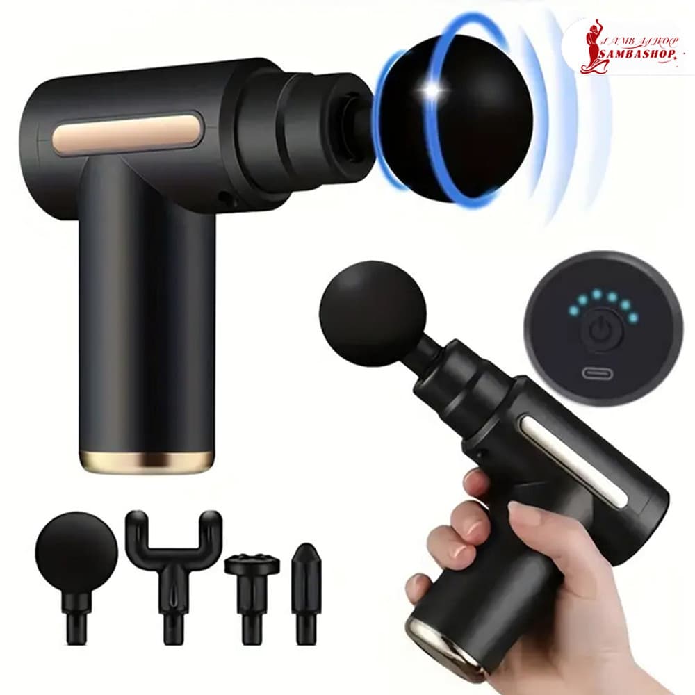 Portátil Profissional Massageador Elétrico Alta Frequência Muscular Pistola Massagem Gun